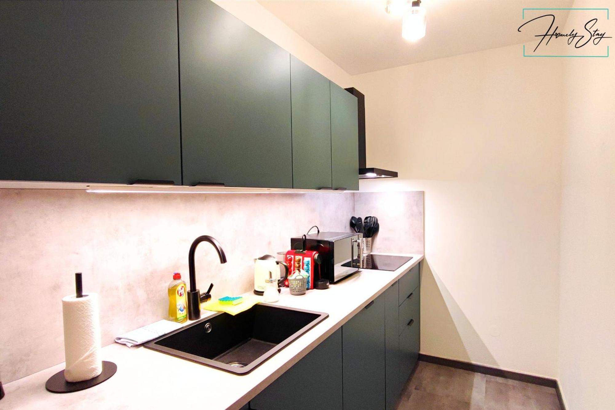Homely Stay Serenity Greens - Stylisch Studio-Apartment With Kitchen - 10 Min To Central Station, Pet Friendly Münih Dış mekan fotoğraf